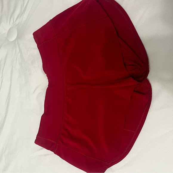 Lululemon Athletica Red Athletic Shorts - Picture 1 of 5